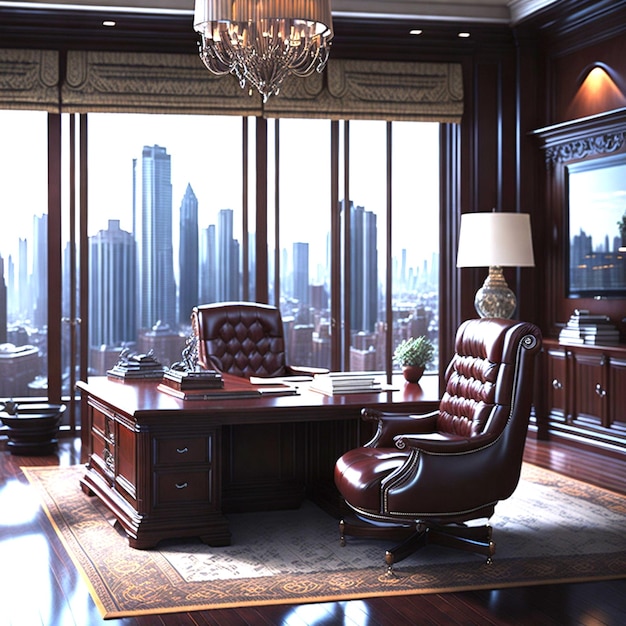 Luxurious executive office room