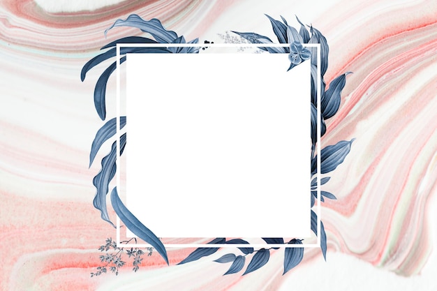 luxurious floral wedding frame design