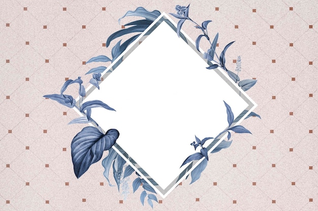 Luxurious floral wedding frame design