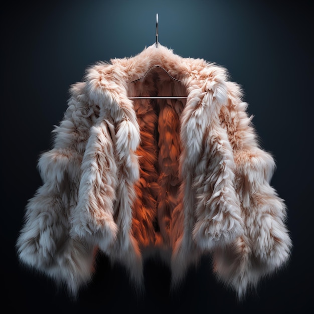 Photo a luxurious fur coat made from the softest and warmest fur in simple and elegant style