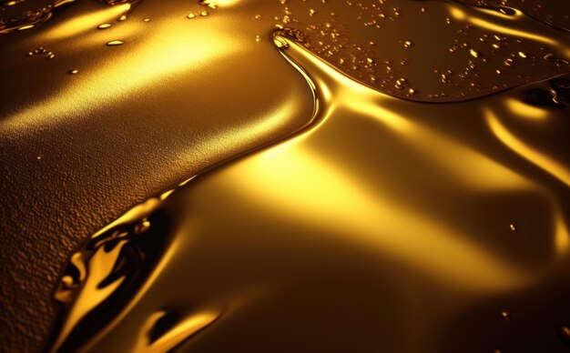 Luxurious Gold Glistening texture A Golden surface for Liquid Opulent Backgrounds