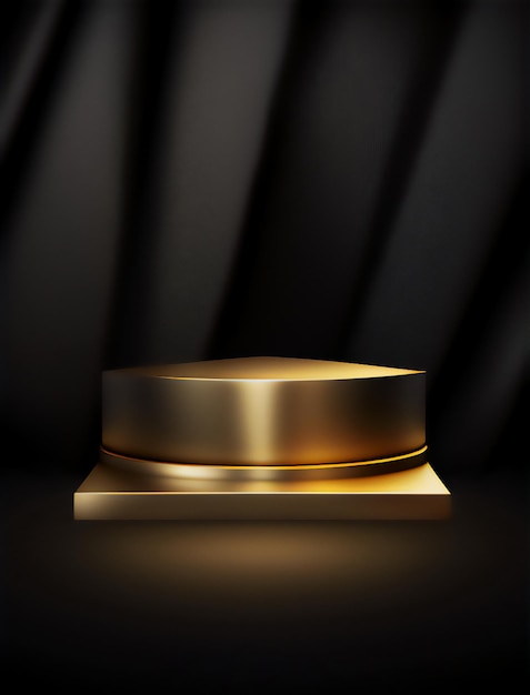a luxurious gold podium for your next corporate event