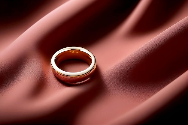 luxurious gold ring product photography mock up concept design