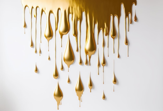 Photo luxurious golden drip blot texture background designs generative ai