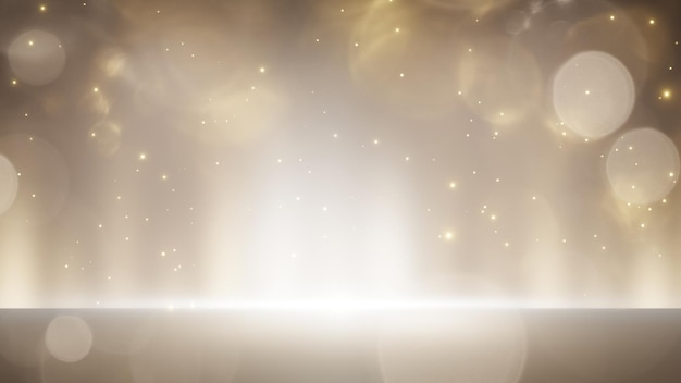 luxurious golden light cosmetic background