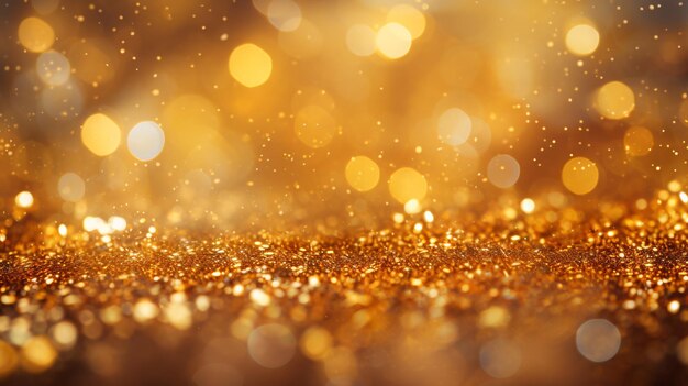 Luxurious golden particle background abstract graphic poster PPT background