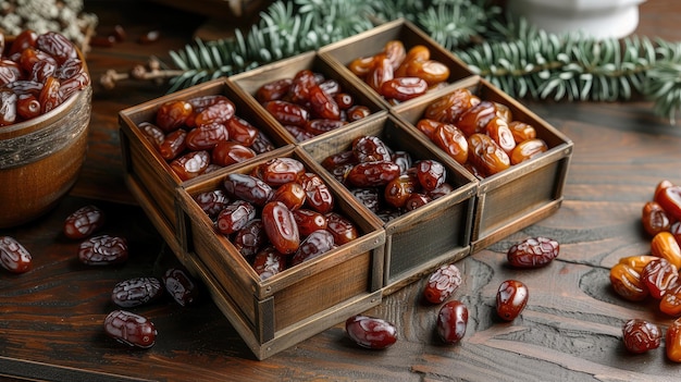 Luxurious Gourmet Display of Exquisite Organic Dates