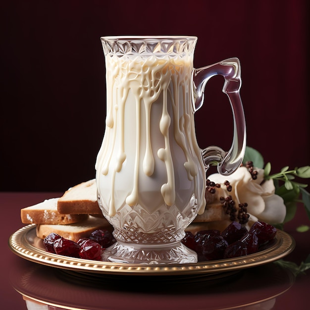 A Luxurious Hot Chocolate with Whipped Cream and Chocolate Drizzle