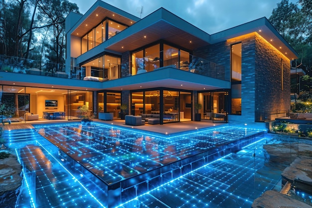 Luxurious house with central pool