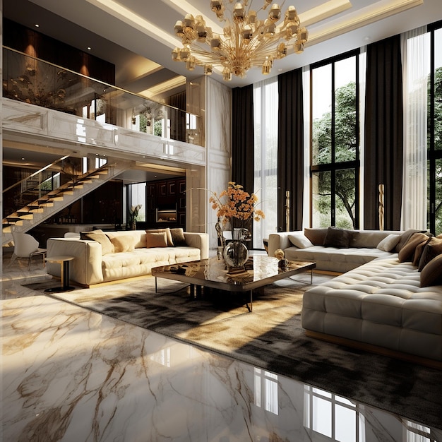 Premium AI Image | Luxurious Interior Home AI Generated Picture