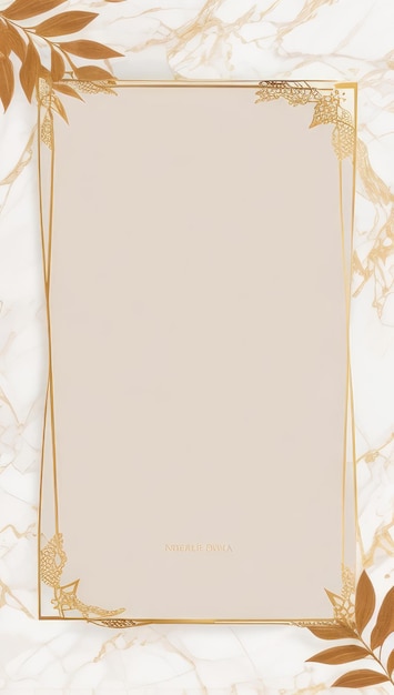 Фото Роскошный мраморный фон для элегантного дизайна рамки пригласительного билета золотая цветочная рамка пастель