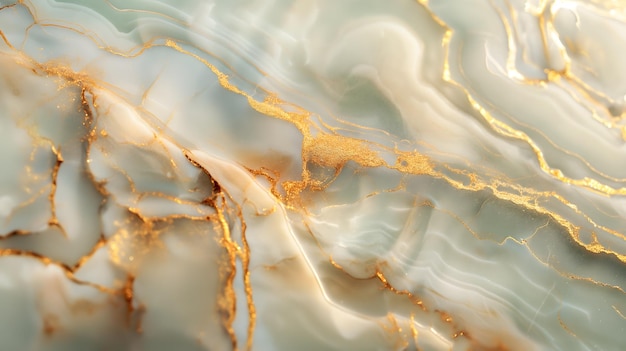 Luxurious Marble Texture with Golden Veins for Elegant Background
