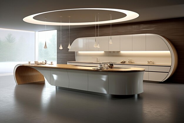 Luxurious minimalist kitchen