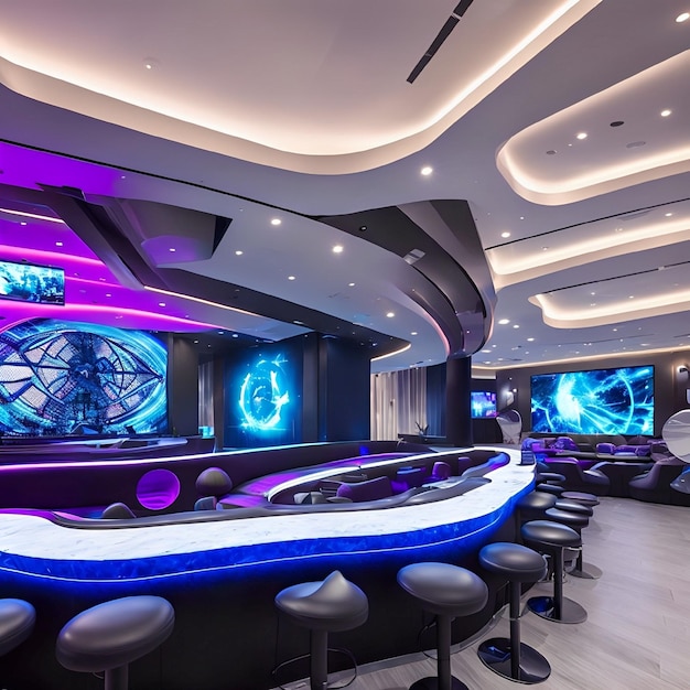 luxurious modern nightclub