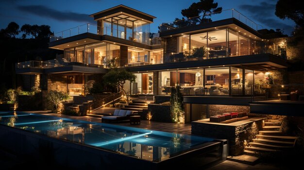 Photo luxurious modern property