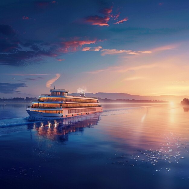 写真 ナイル川の豪華なクルーズ船 景色的な冒険 画像