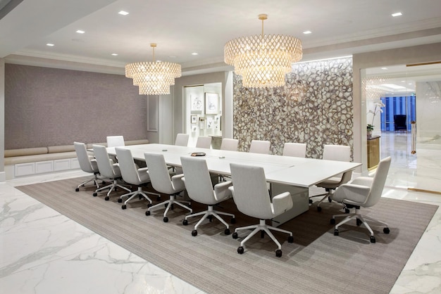 Luxurious Office Meeting Room Modern Office Interior