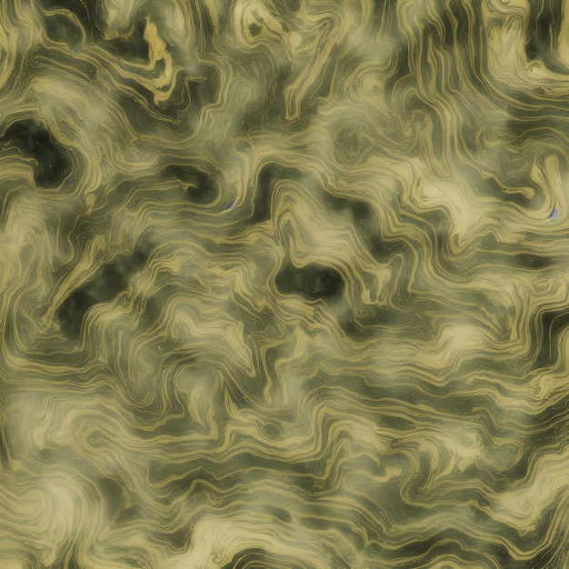 Luxurious Orion Olive ink marblelike abstract texture with Gold agate Tile