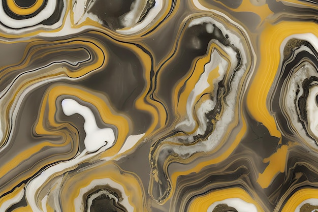 Luxurious Orion Olive ink marblelike abstract texture with Gold agate Tile