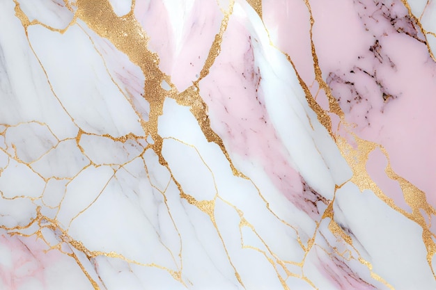 Luxurious pink and gold marble texture