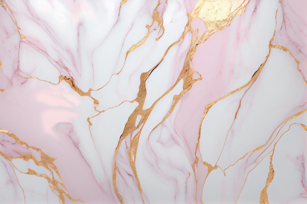 Роскошная розовая и золотая мраморная текстура