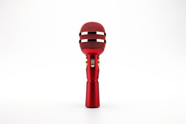 Foto luxurious play microphone isolato su sfondo bianco