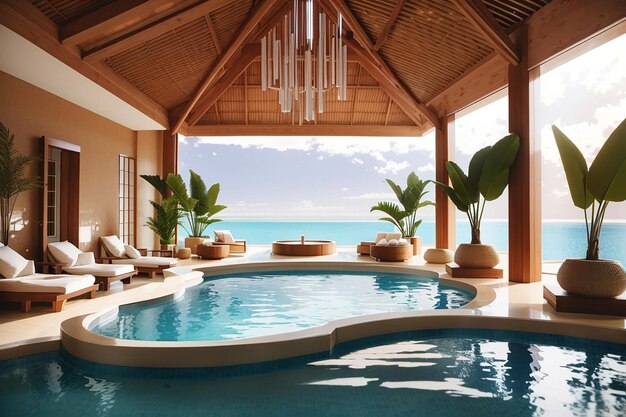 Luxurious spa at a resort