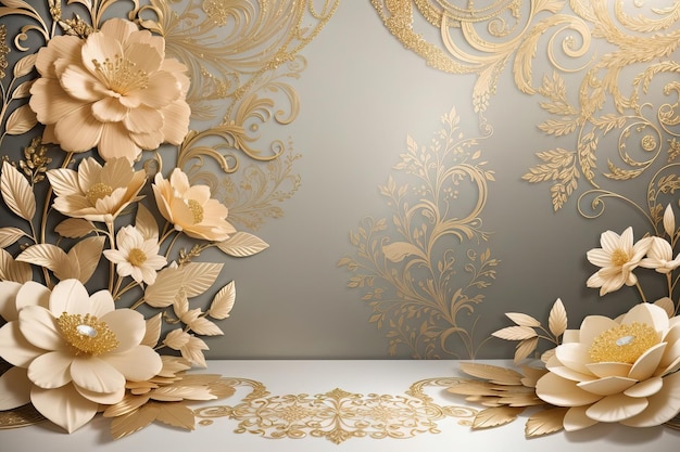 Luxurious wedding backdrop photo