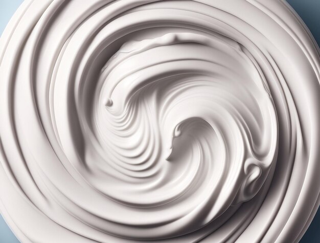 Luxurious White Lotion Beauty Skincare Cream Texture Background Generative ai