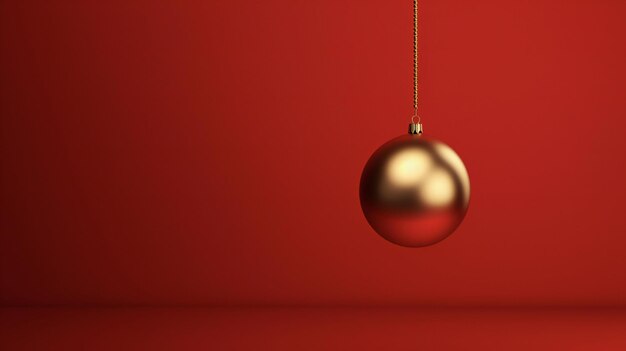 luxury 3d golden hanging ball from top