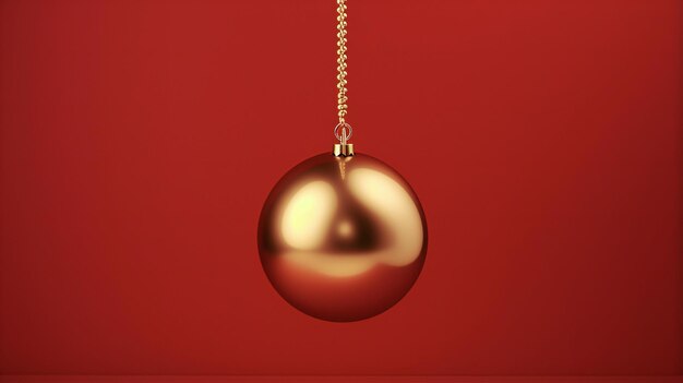 luxury 3d golden hanging ball from top