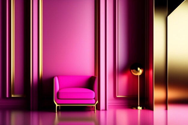 Luxury 3D pink background with Blurred gradient pink wallpaper