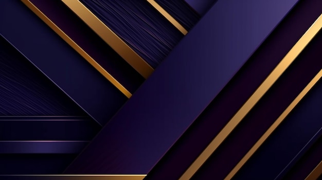 Luxury abstract background with golden lines on dark background Generative AI