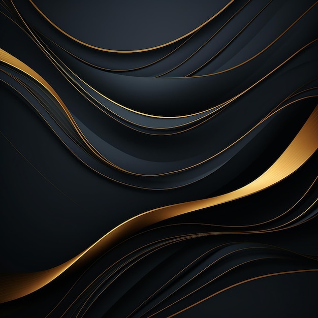 Photo luxury abstract background with golden lines