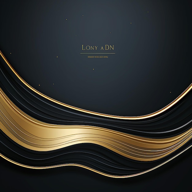 Photo luxury abstract background with golden lines