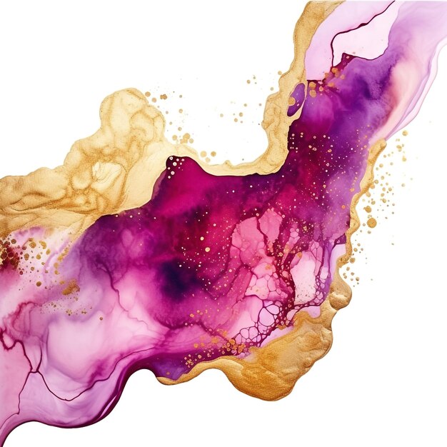 Luxury abstract fluid art painting background alcohol ink technique