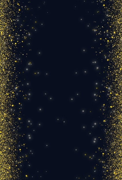 Luxury Abstract Gold Brush Border Stars Glitter Frame