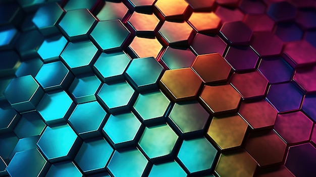 Luxury Abstract hexagon background generative ai