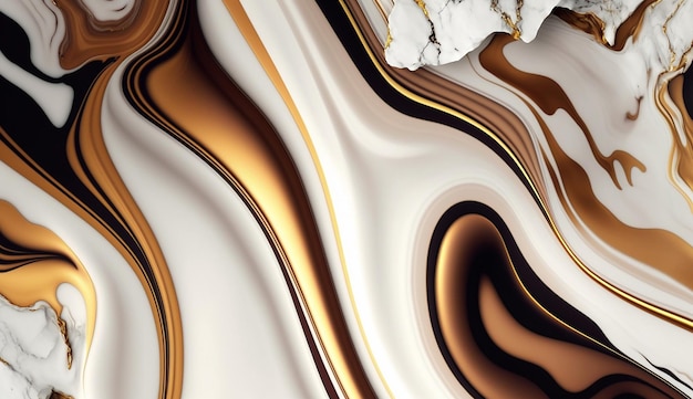 Luxury abstract white bronze marble texture AI Generated