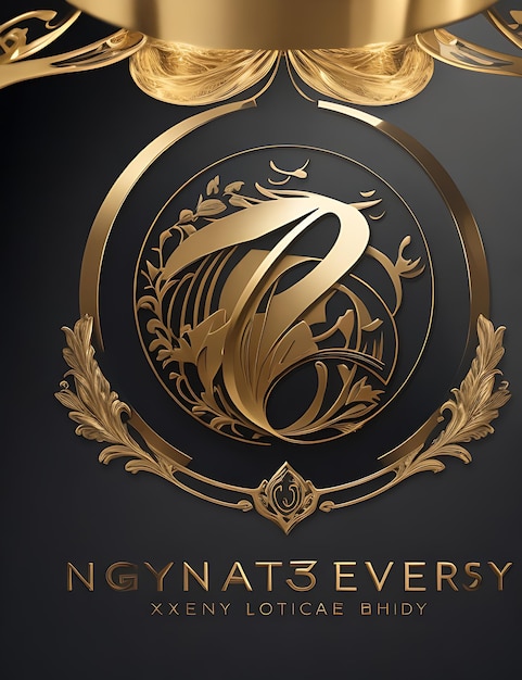 Luxury Anniversary Logo Vector Image