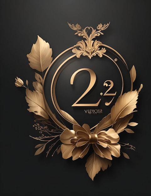 Luxury Anniversary Logo Vector Image