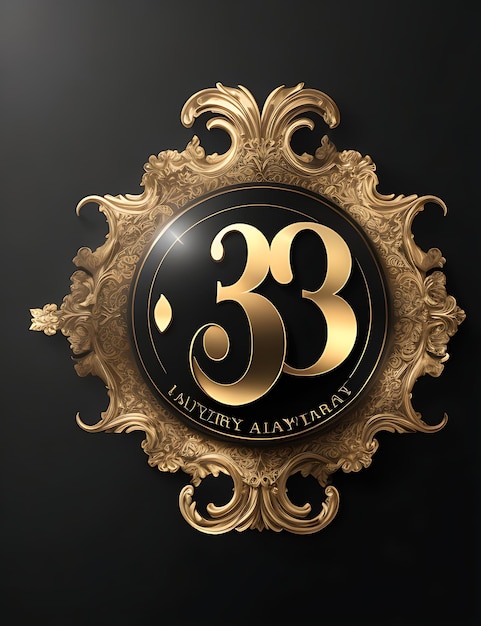 Luxury Anniversary Logo Vector Image