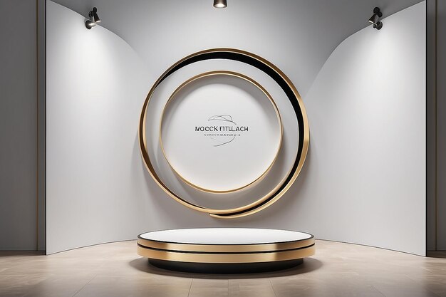 Luxury Art Installation Mockup Seamlessly Integrate the Logo into the Design