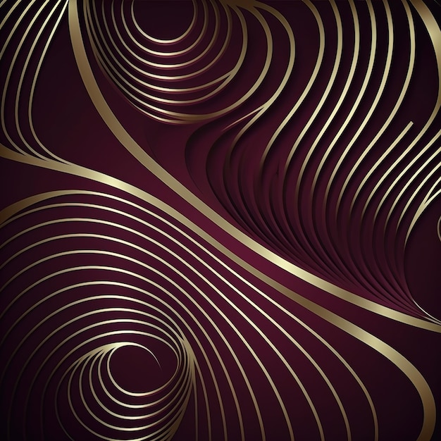 Luxury background with burgundy line pattern AI