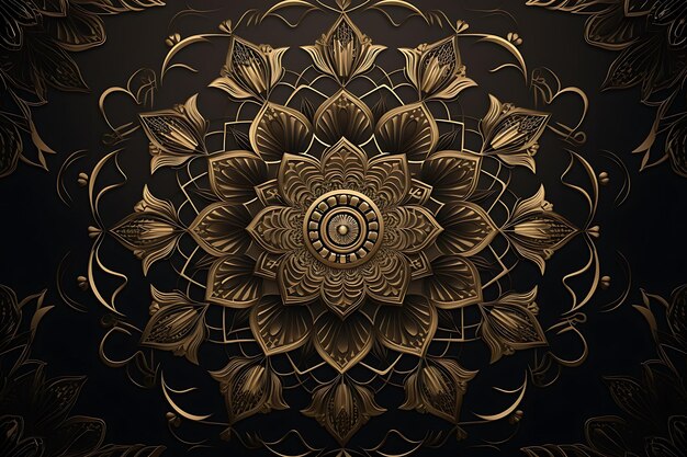 Luxury background with decorative mandala design