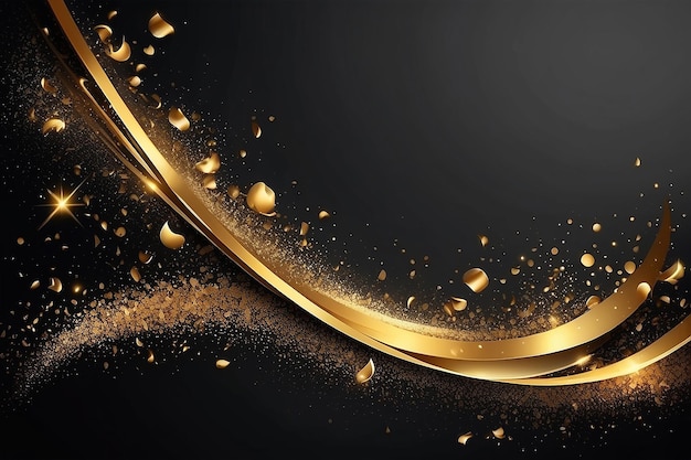 Luxury background with golden dust