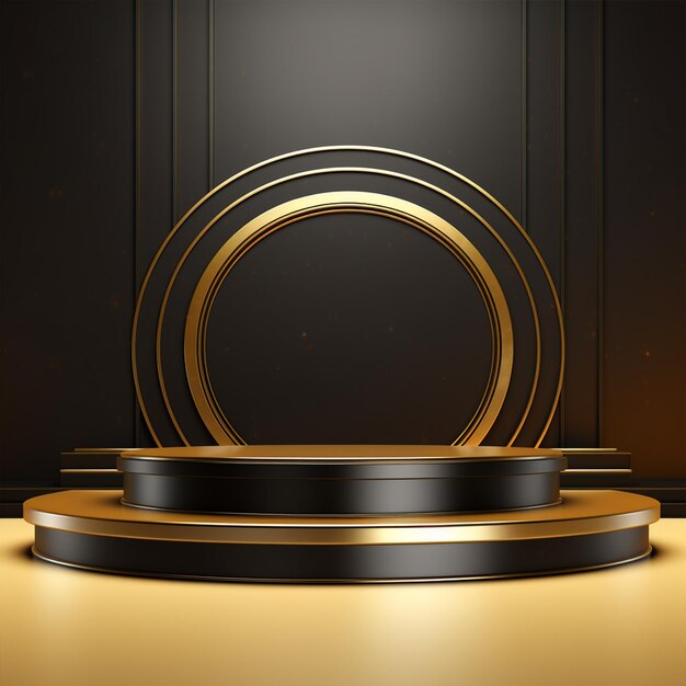 Luxury background with product display podium