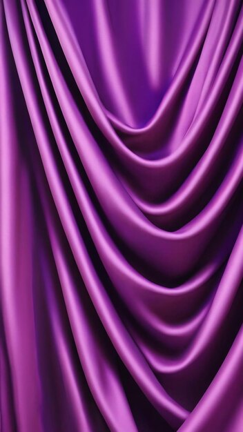 Luxury background with purple drapery fabric 3d rendering