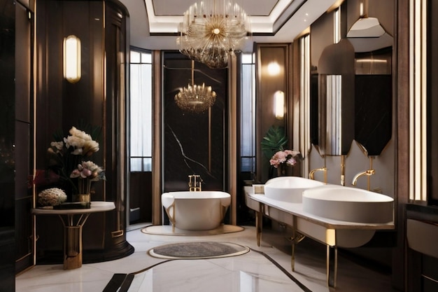 Luxury bathroom interior design