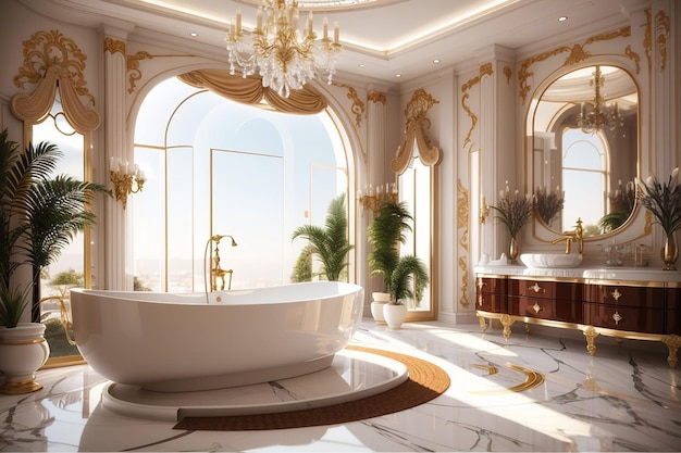 Premium AI Image | Luxury bathroom interior